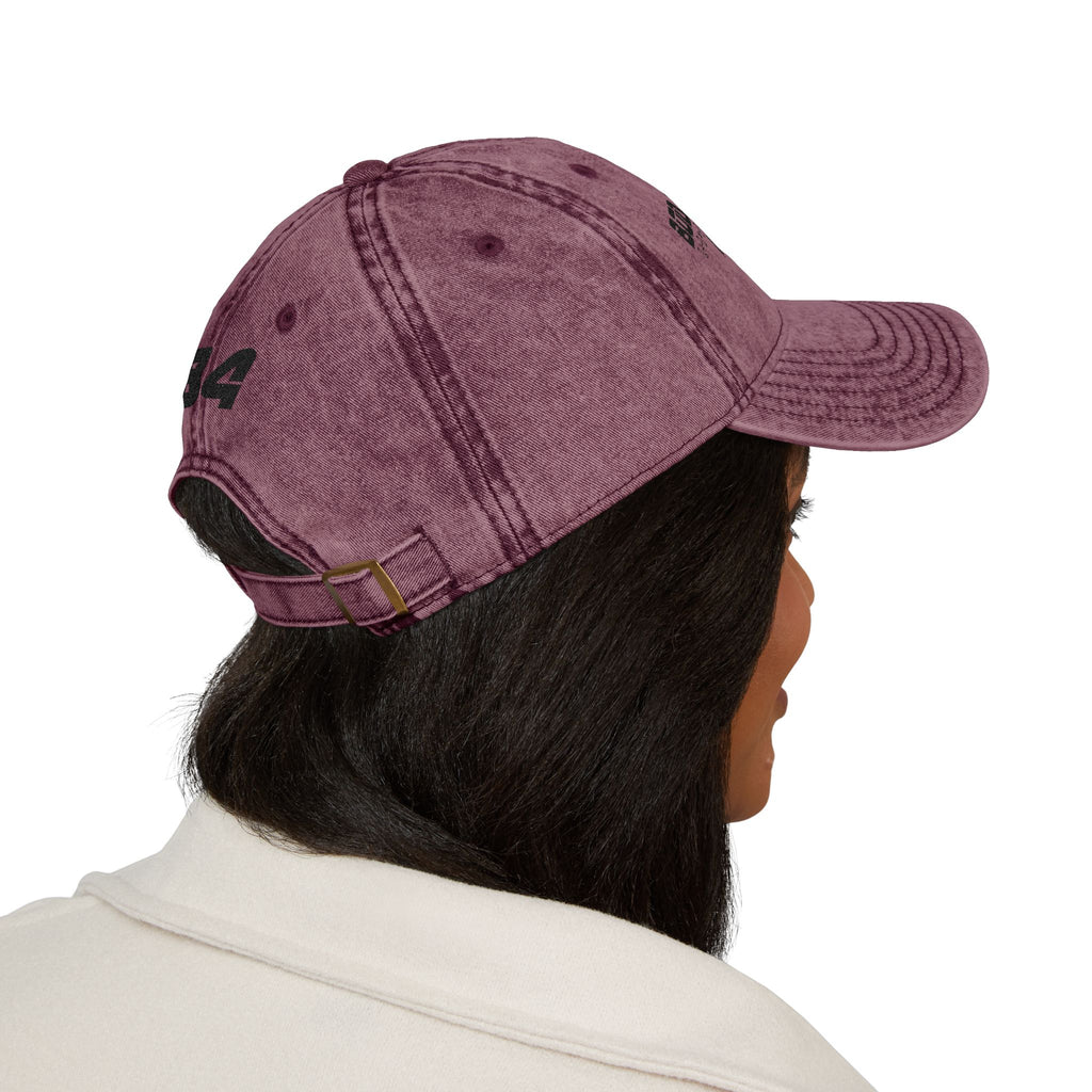 Embroidered Vintage Cap — "Body Forward New York" Washed Baseball Hat