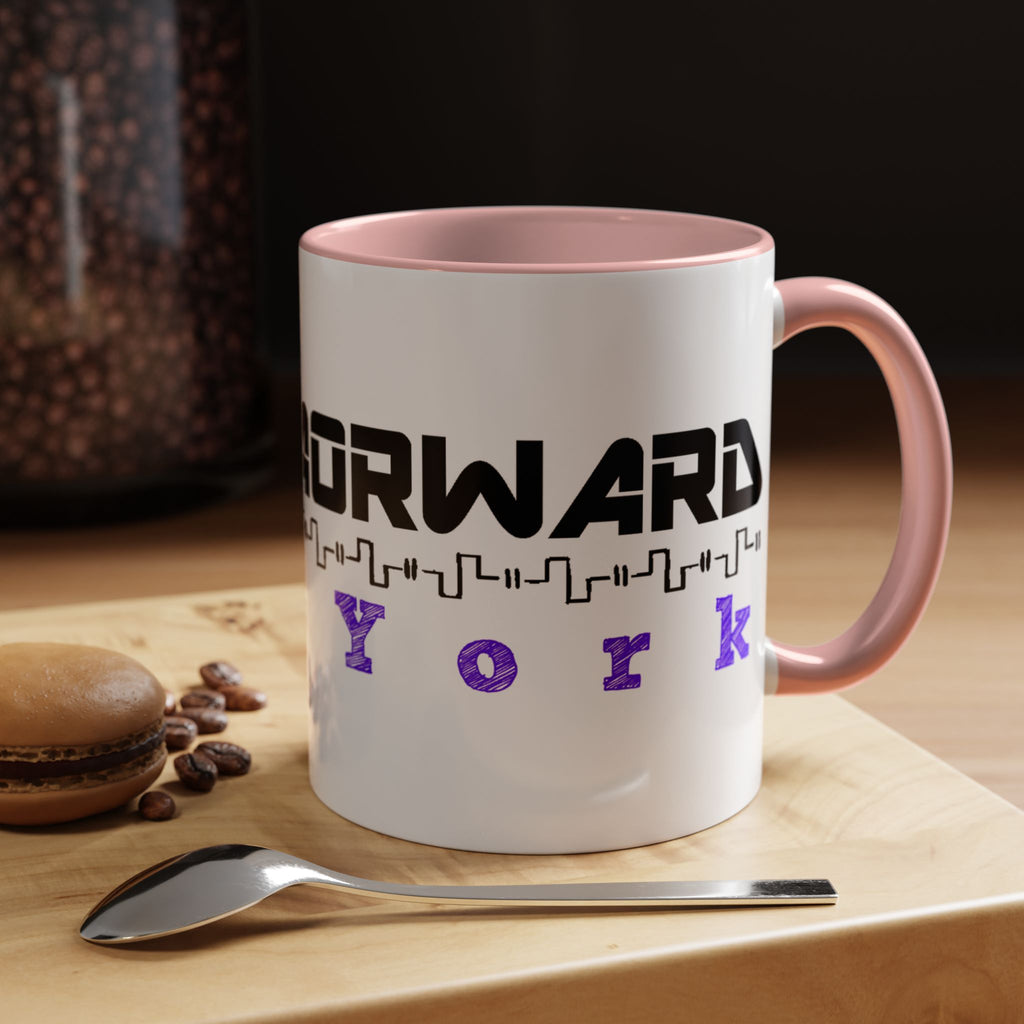 Forward New York Accent Coffee Mug — City Skyline Tech Design (11/15oz)