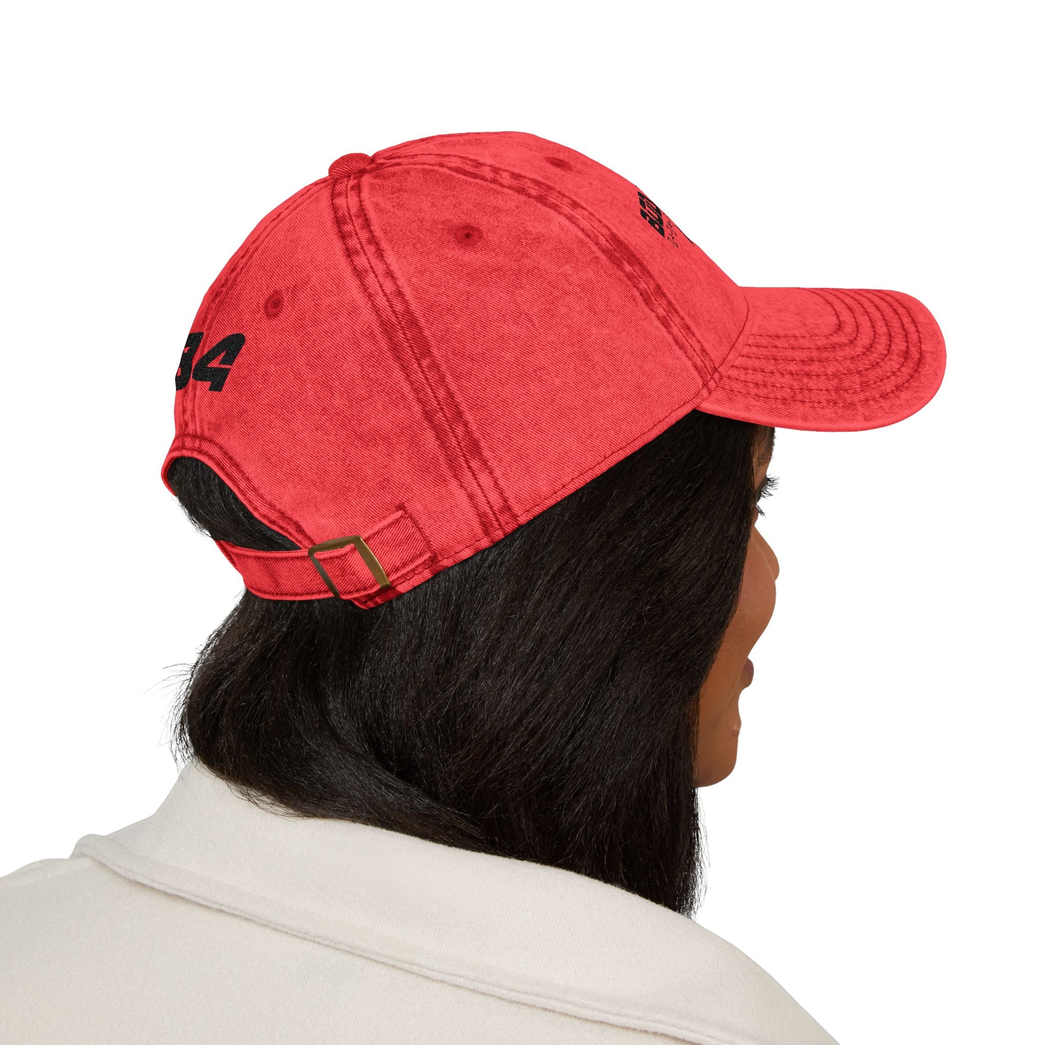 Embroidered Vintage Cap — "Body Forward New York" Washed Baseball Hat