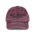 Embroidered Vintage Cap — "Body Forward New York" Washed Baseball Hat