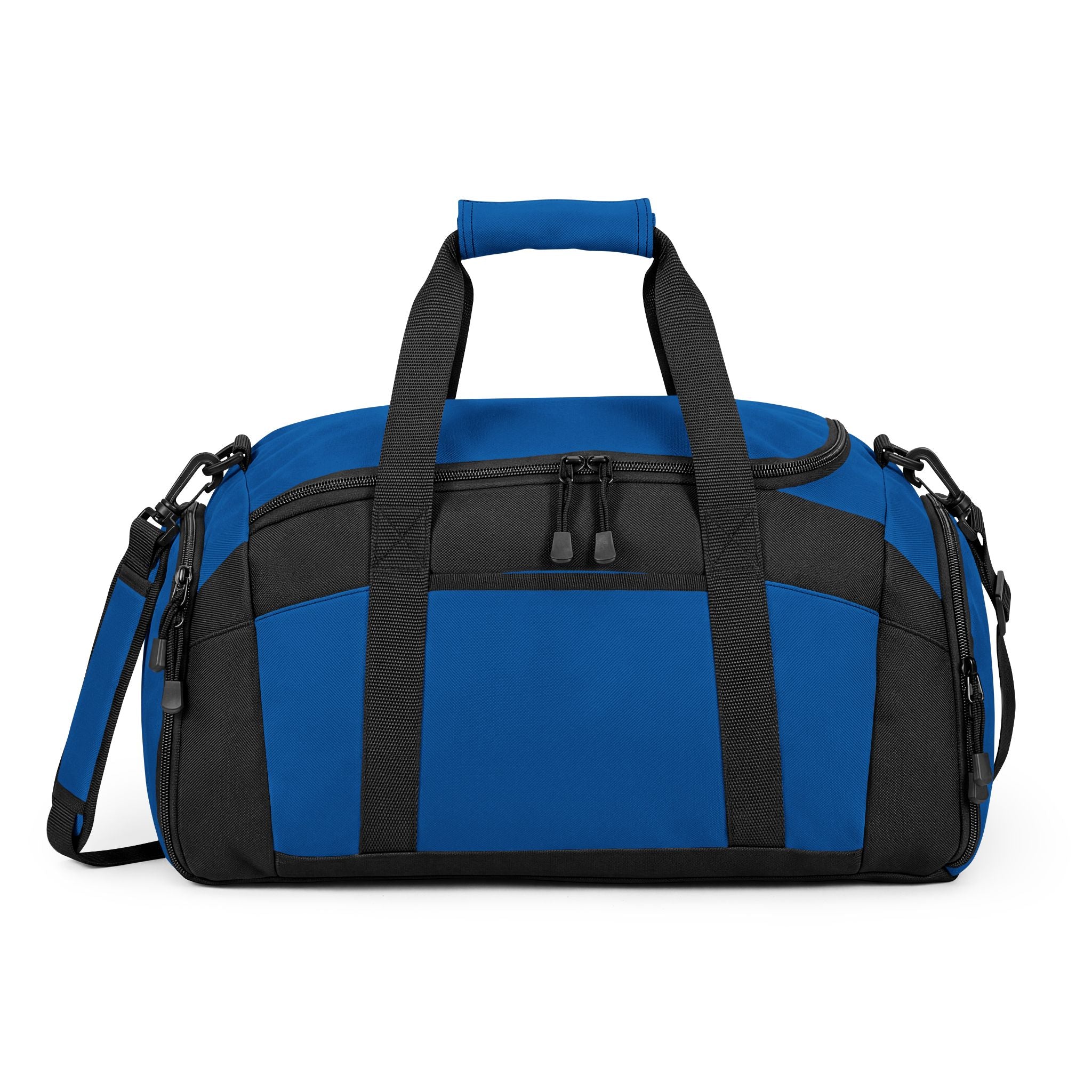 Black Fitness Duffel Bag – Compact Gym Bag with Multiple Pockets