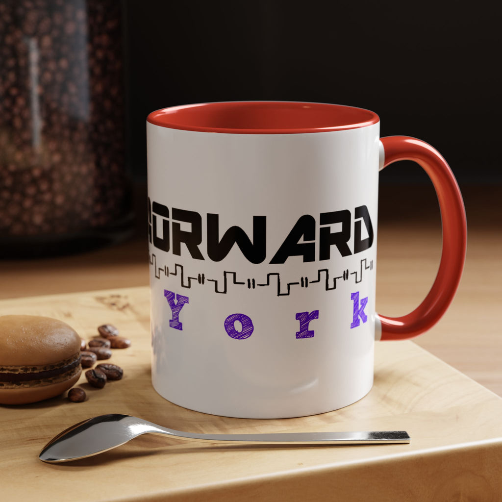 Forward New York Accent Coffee Mug — City Skyline Tech Design (11/15oz)