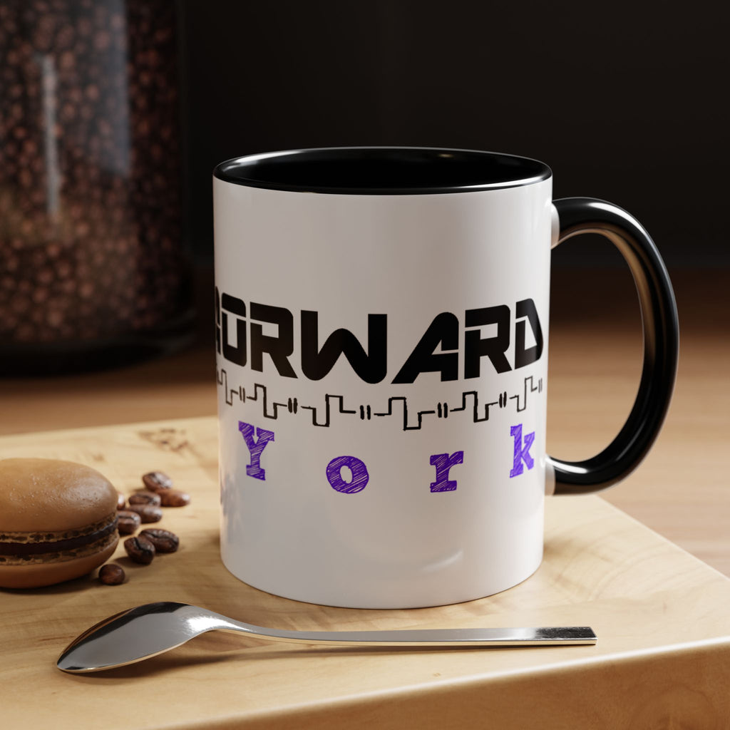 Forward New York Accent Coffee Mug — City Skyline Tech Design (11/15oz)