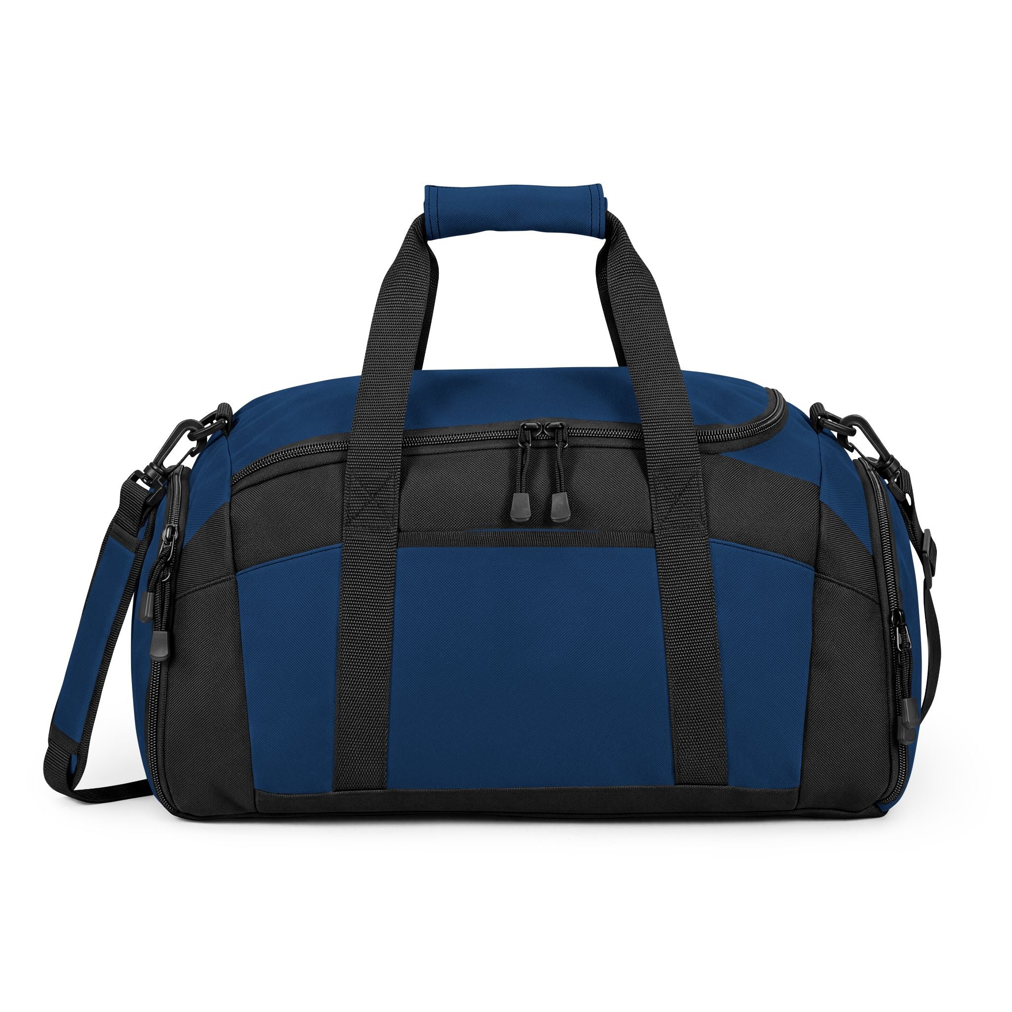 Black Fitness Duffel Bag – Compact Gym Bag with Multiple Pockets