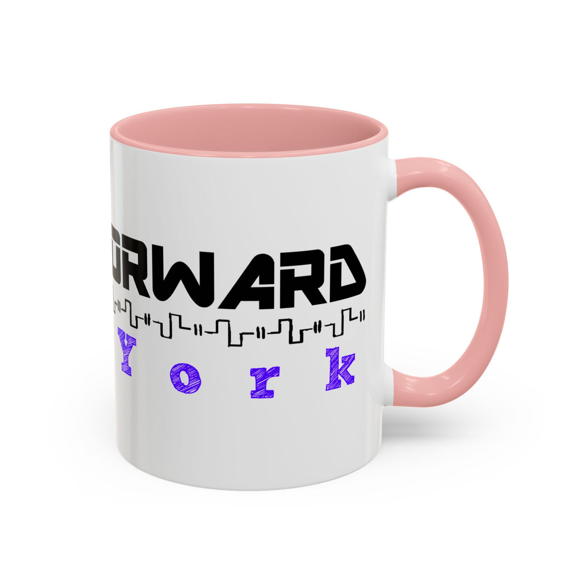 Forward New York Accent Coffee Mug — City Skyline Tech Design (11/15oz)