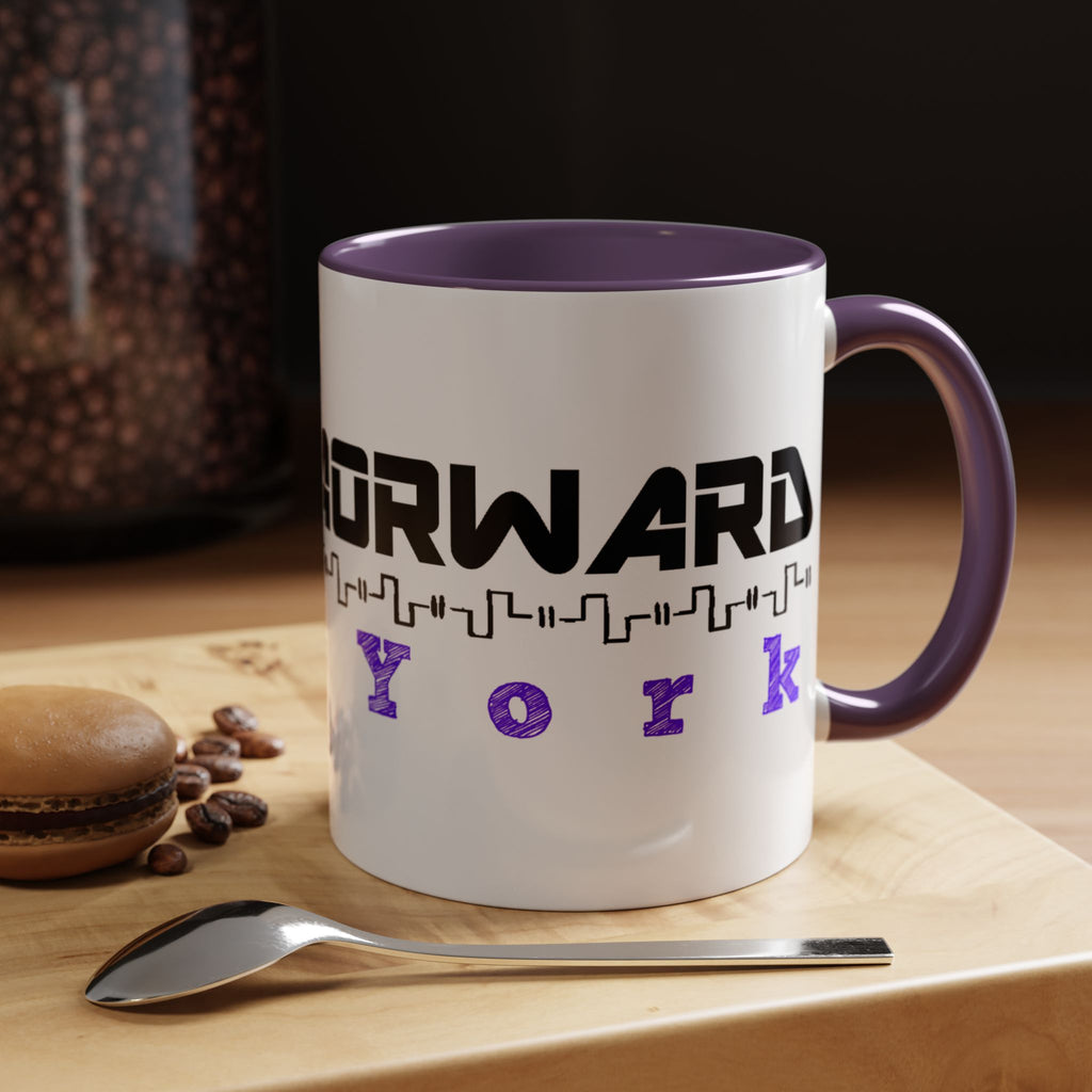 Forward New York Accent Coffee Mug — City Skyline Tech Design (11/15oz)