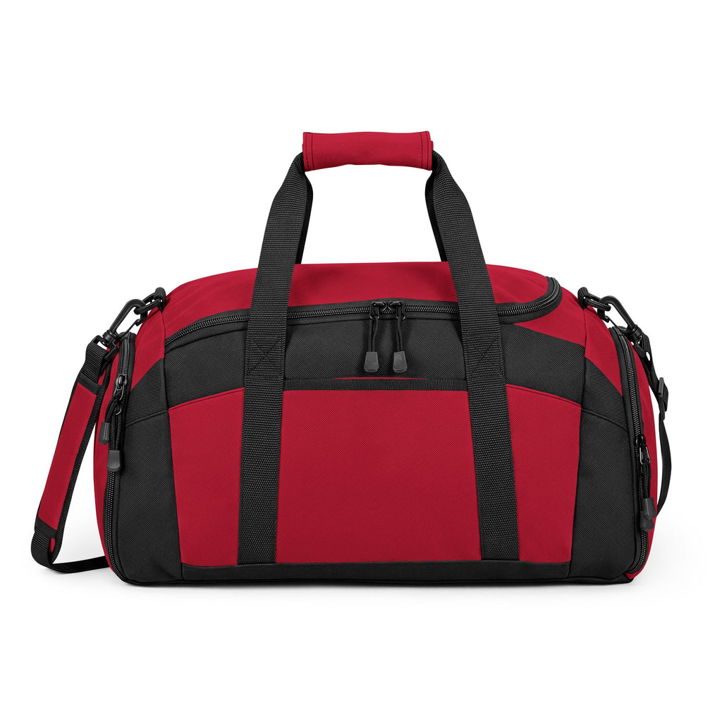 Black Fitness Duffel Bag – Compact Gym Bag with Multiple Pockets
