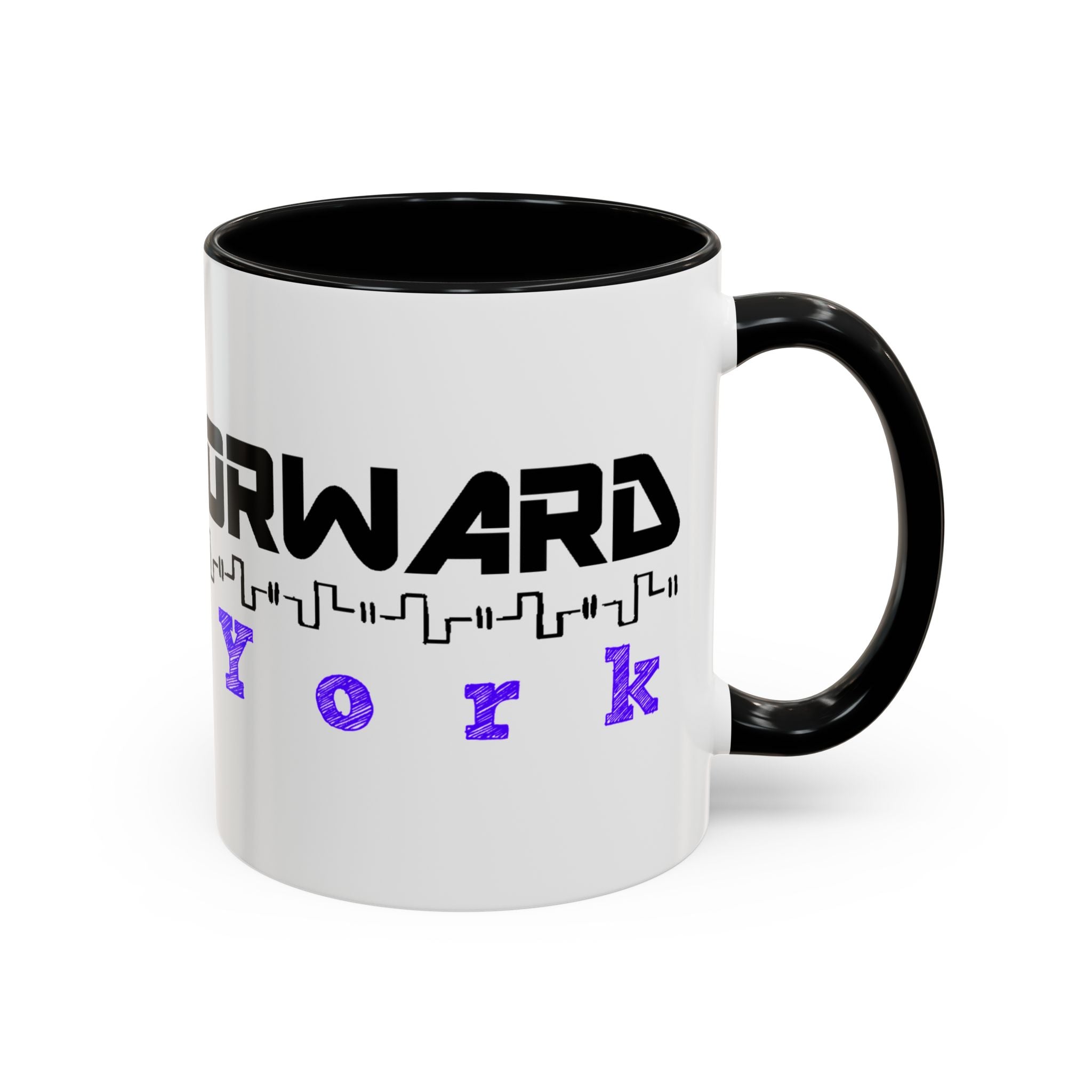 Forward New York Accent Coffee Mug — City Skyline Tech Design (11/15oz)