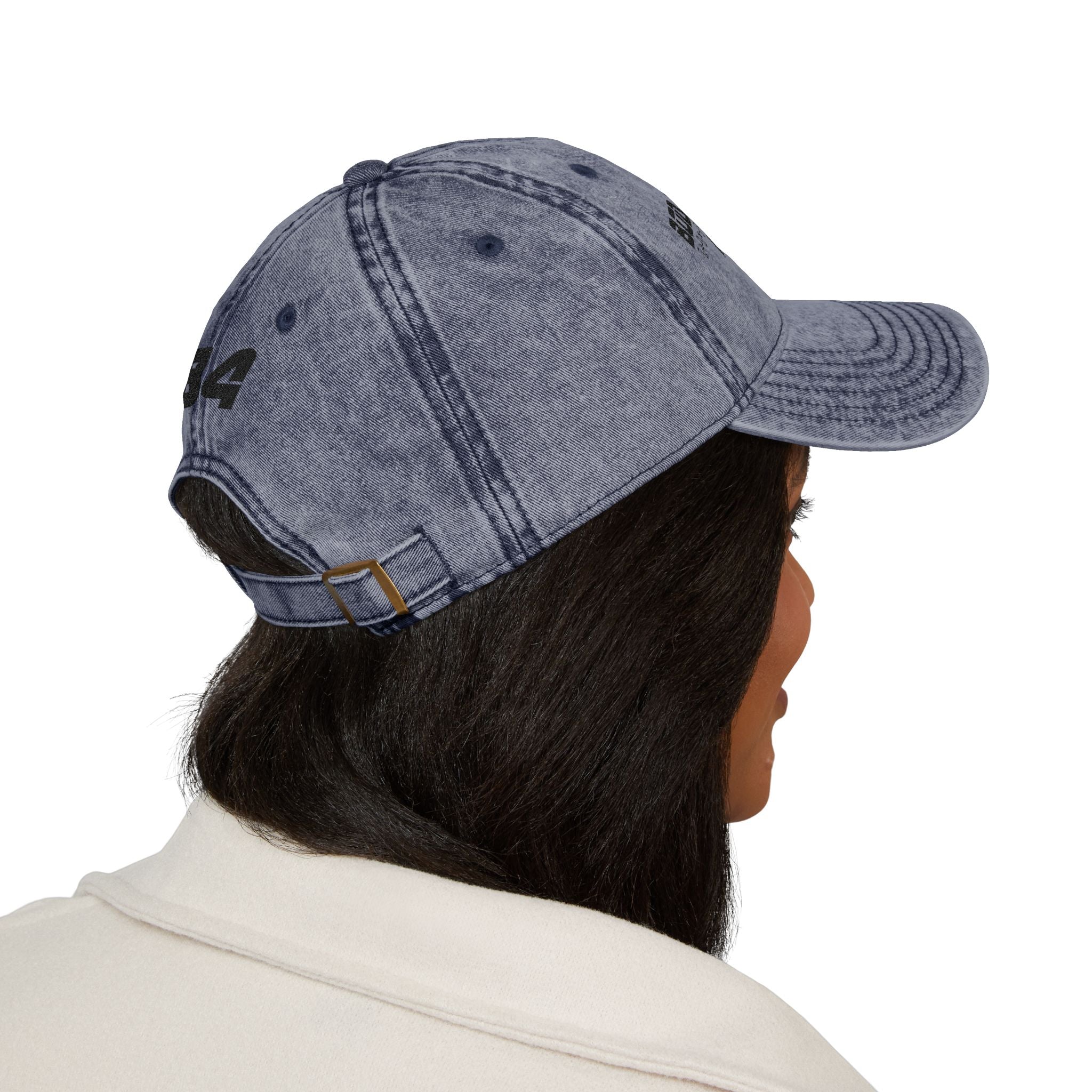 Embroidered Vintage Cap — "Body Forward New York" Washed Baseball Hat