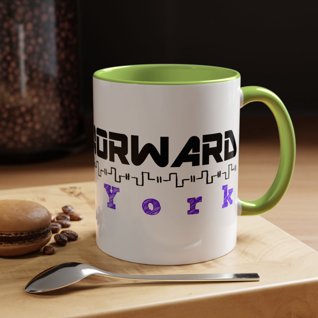 Forward New York Accent Coffee Mug — City Skyline Tech Design (11/15oz)