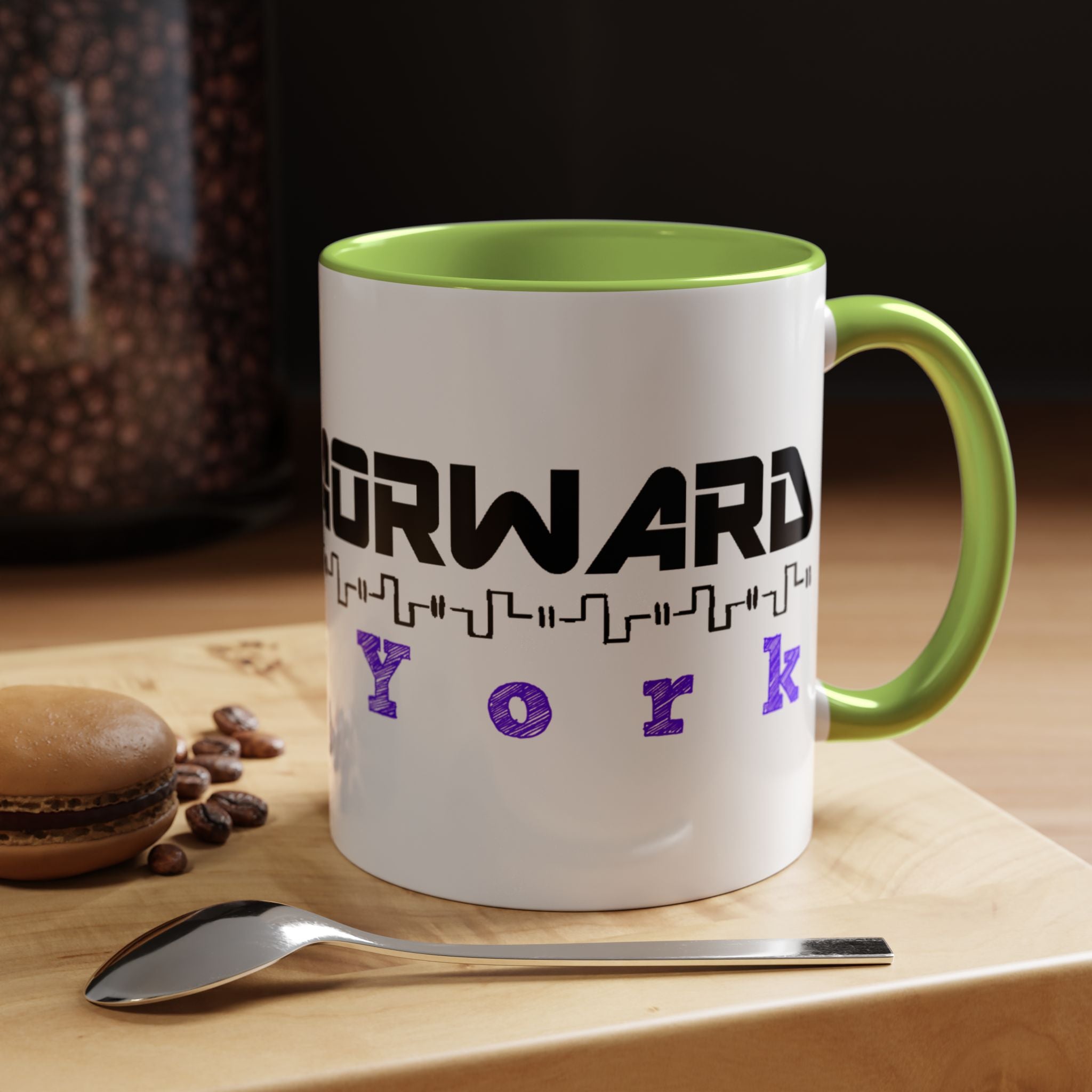 Forward New York Accent Coffee Mug — City Skyline Tech Design (11/15oz)