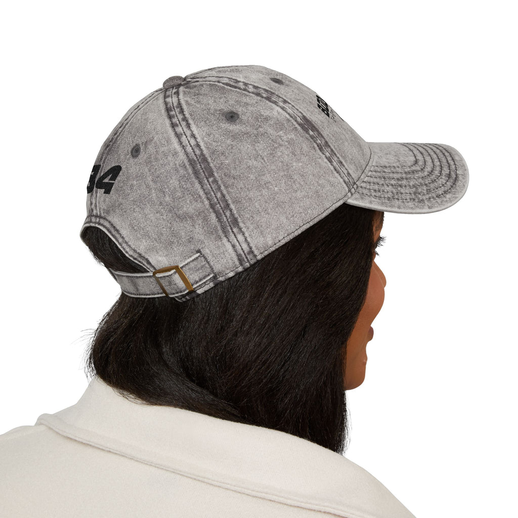 Embroidered Vintage Cap — "Body Forward New York" Washed Baseball Hat