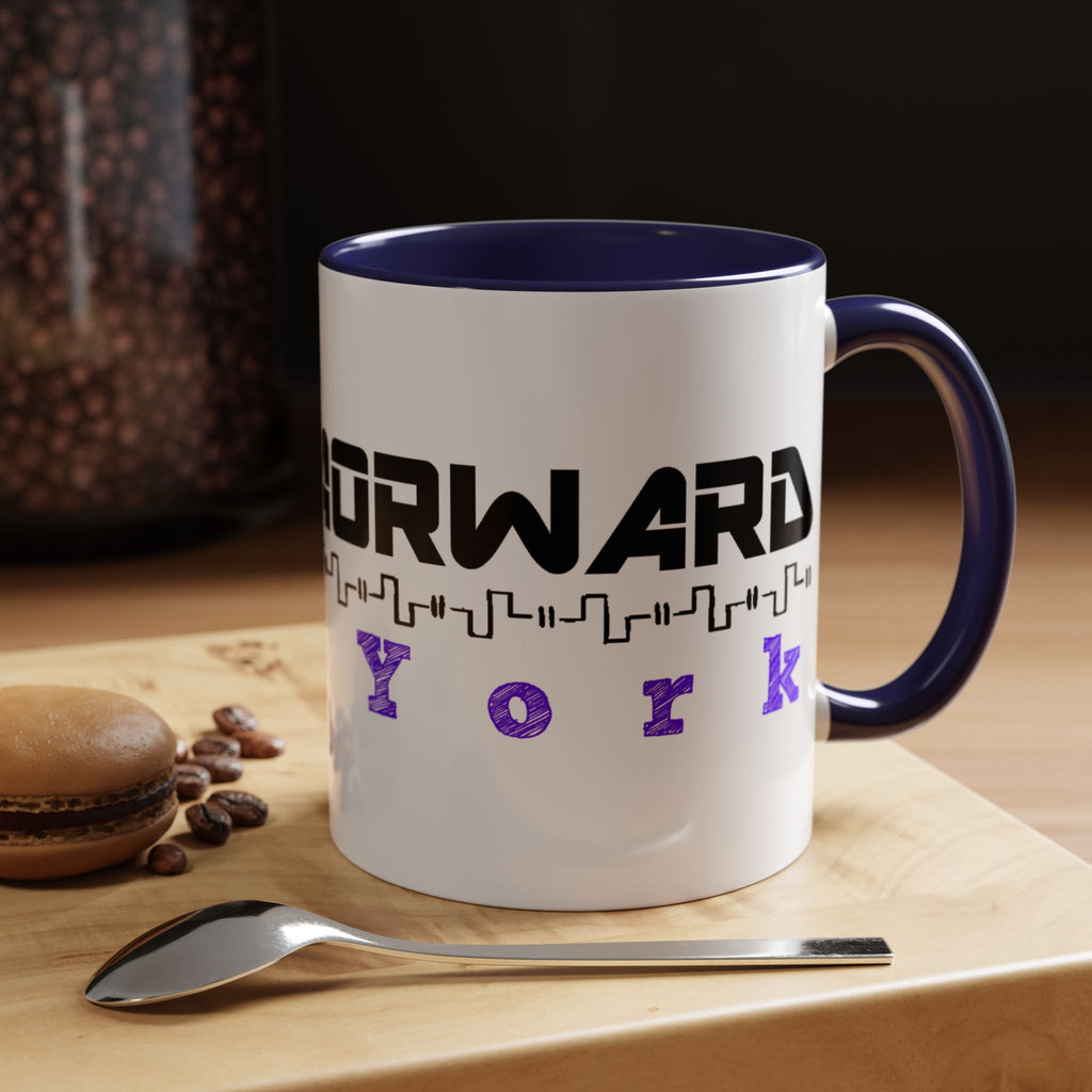 Forward New York Accent Coffee Mug — City Skyline Tech Design (11/15oz)