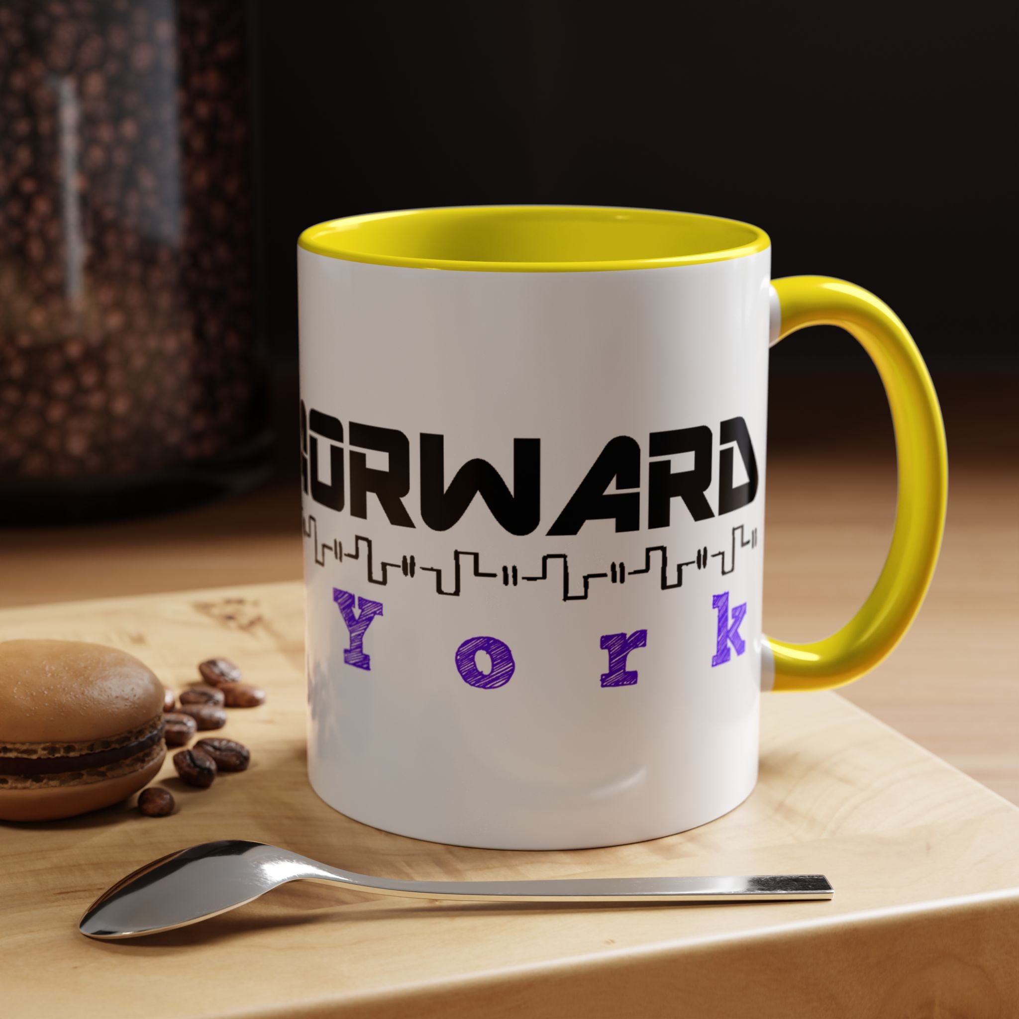 Forward New York Accent Coffee Mug — City Skyline Tech Design (11/15oz)