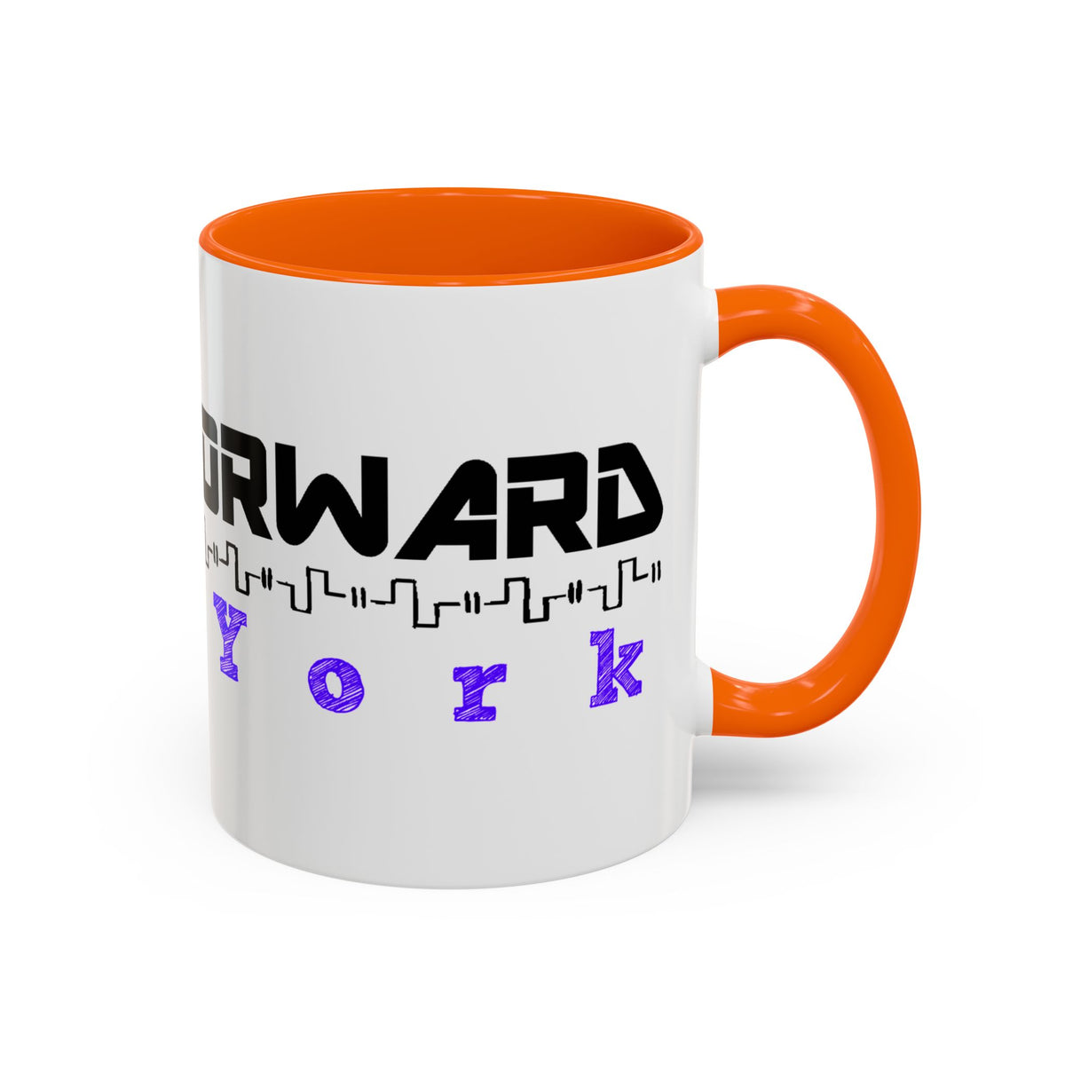 Forward New York Accent Coffee Mug — City Skyline Tech Design (11/15oz)