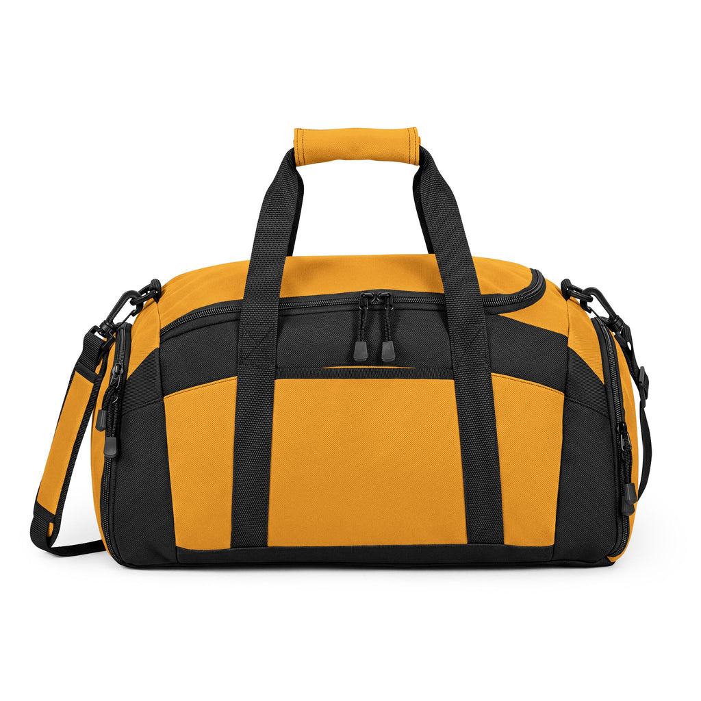 Black Fitness Duffel Bag – Compact Gym Bag with Multiple Pockets