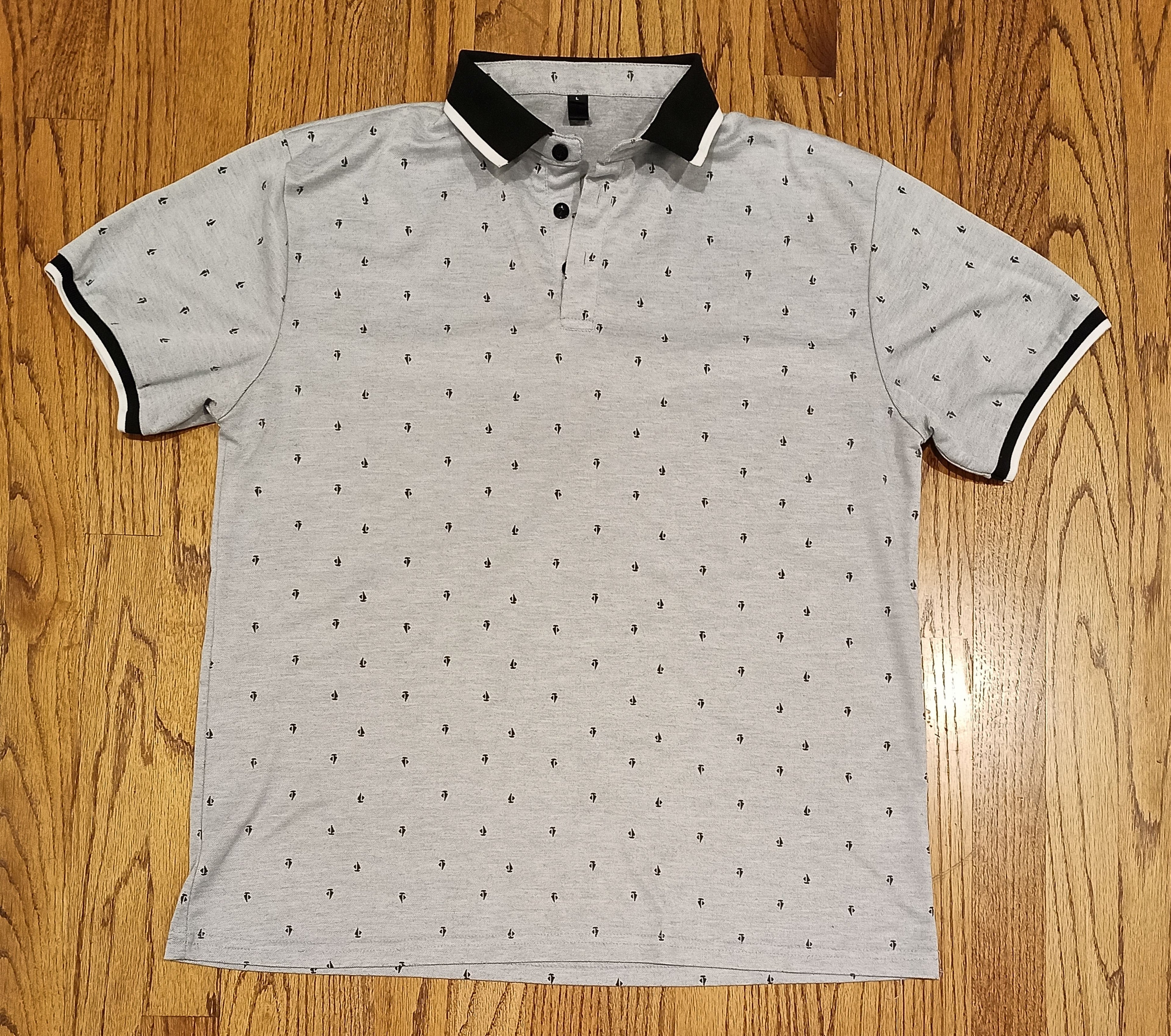 Easy-Care Polo shirt with boat design